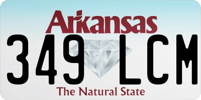 AR license plate 349LCM