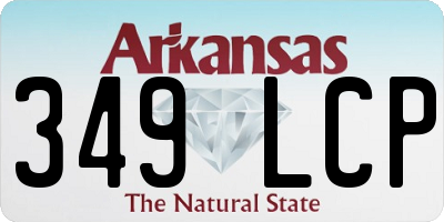 AR license plate 349LCP