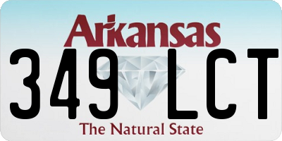 AR license plate 349LCT