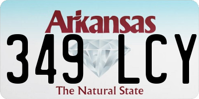 AR license plate 349LCY