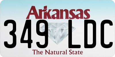 AR license plate 349LDC