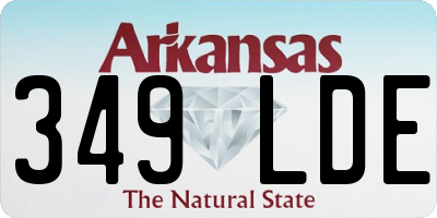 AR license plate 349LDE