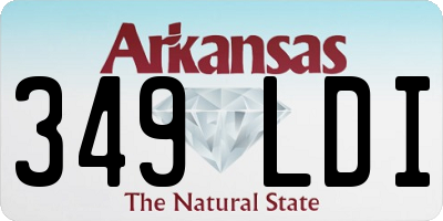 AR license plate 349LDI