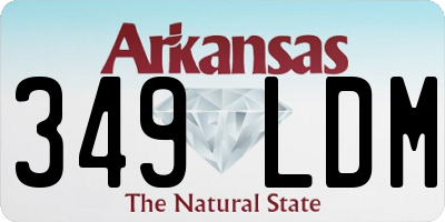 AR license plate 349LDM