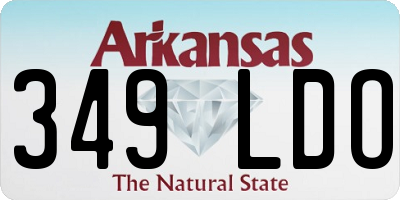 AR license plate 349LDO
