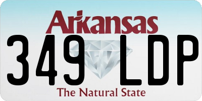 AR license plate 349LDP