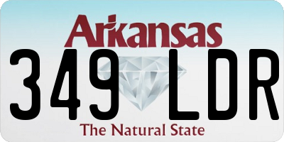 AR license plate 349LDR