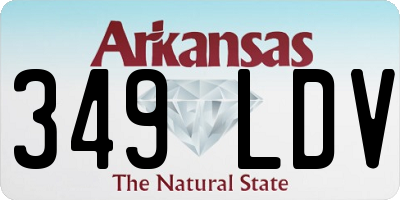 AR license plate 349LDV