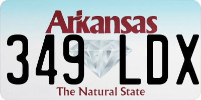 AR license plate 349LDX