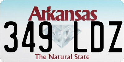 AR license plate 349LDZ