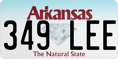 AR license plate 349LEE