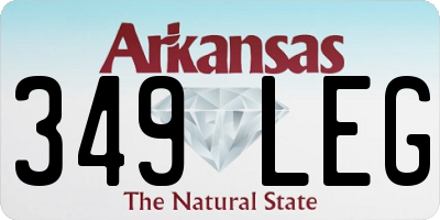 AR license plate 349LEG