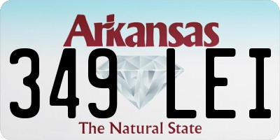 AR license plate 349LEI