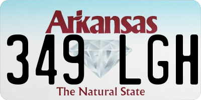 AR license plate 349LGH