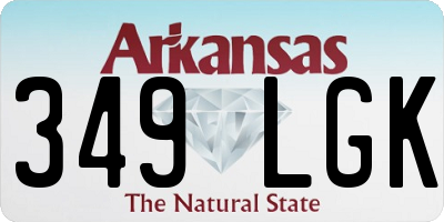 AR license plate 349LGK