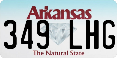 AR license plate 349LHG