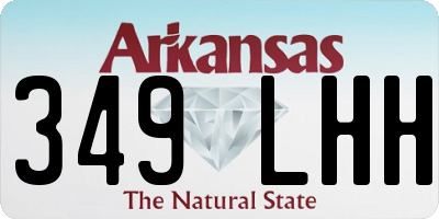 AR license plate 349LHH