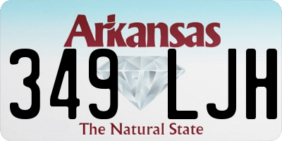 AR license plate 349LJH