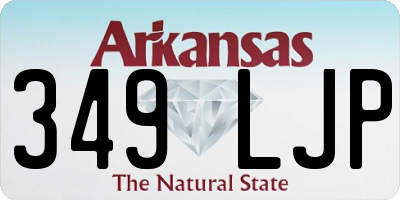AR license plate 349LJP