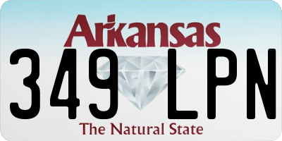 AR license plate 349LPN