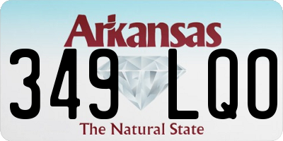 AR license plate 349LQO