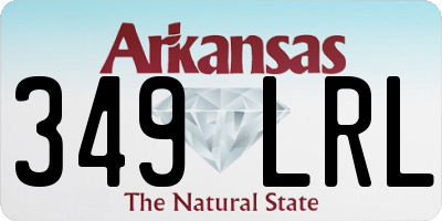 AR license plate 349LRL