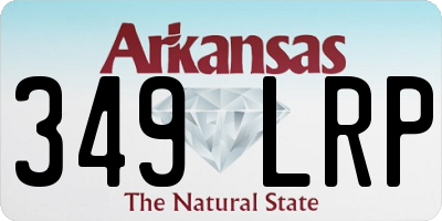 AR license plate 349LRP