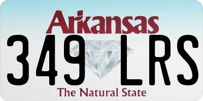 AR license plate 349LRS