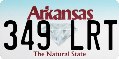AR license plate 349LRT