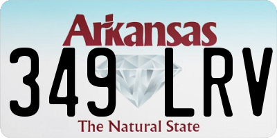 AR license plate 349LRV