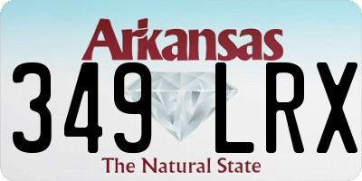 AR license plate 349LRX