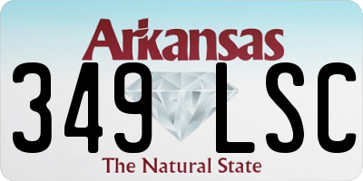 AR license plate 349LSC