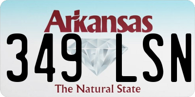 AR license plate 349LSN