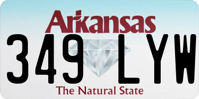 AR license plate 349LYW