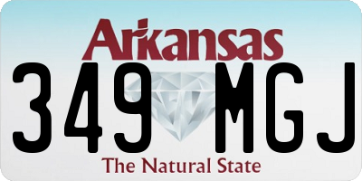 AR license plate 349MGJ