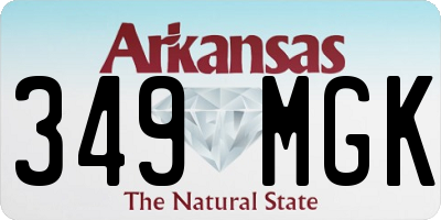 AR license plate 349MGK
