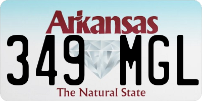 AR license plate 349MGL