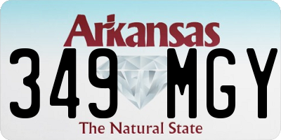 AR license plate 349MGY