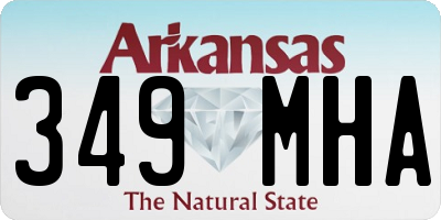 AR license plate 349MHA