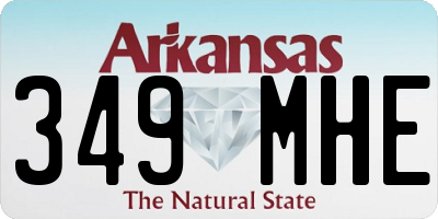 AR license plate 349MHE