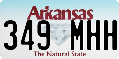 AR license plate 349MHH