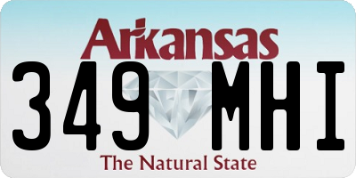 AR license plate 349MHI