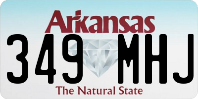 AR license plate 349MHJ