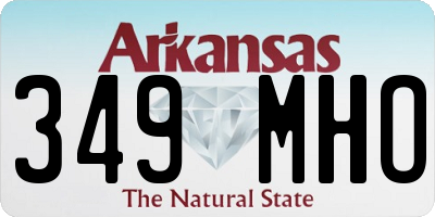 AR license plate 349MHO