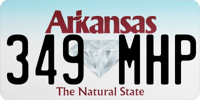 AR license plate 349MHP
