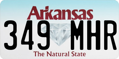 AR license plate 349MHR