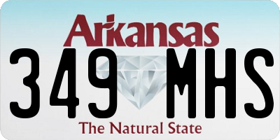 AR license plate 349MHS