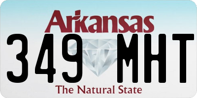 AR license plate 349MHT