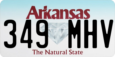 AR license plate 349MHV