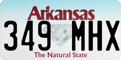 AR license plate 349MHX